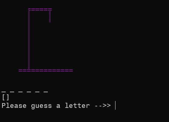 image of hangman game